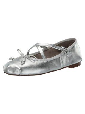 Women's Zuri Ballet Flat Slip-On Round Toe Cushioned Bow Detail Flat